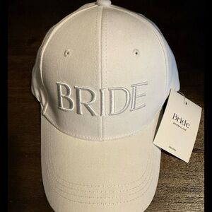 Elegant White Bride Cap Miss To Mrs